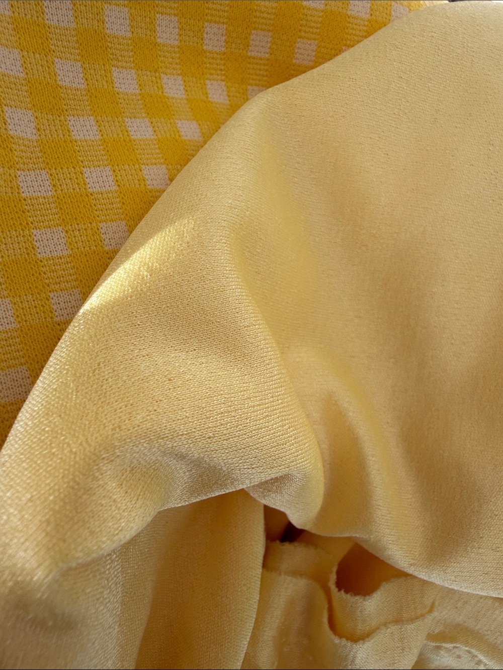 Fabric, 2 Pieces, Yellow Knit Fabrics